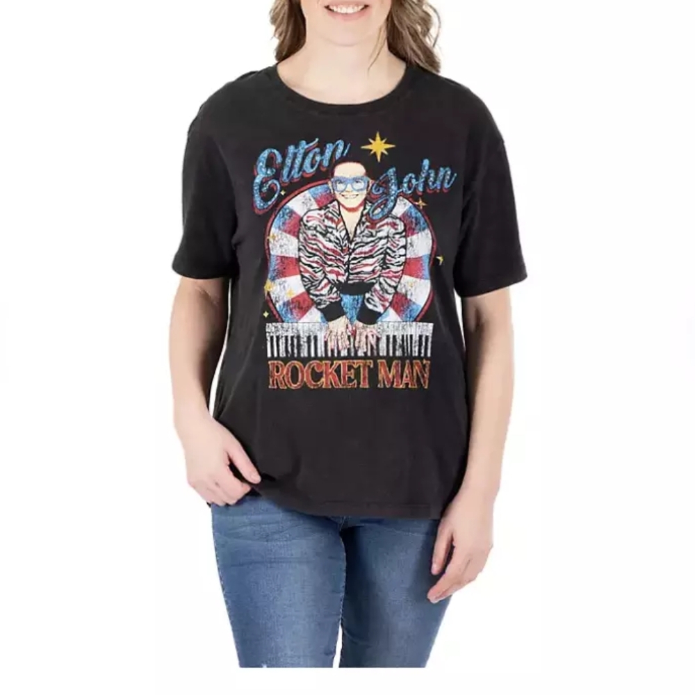 Elton John Women's Licensed Band Tee